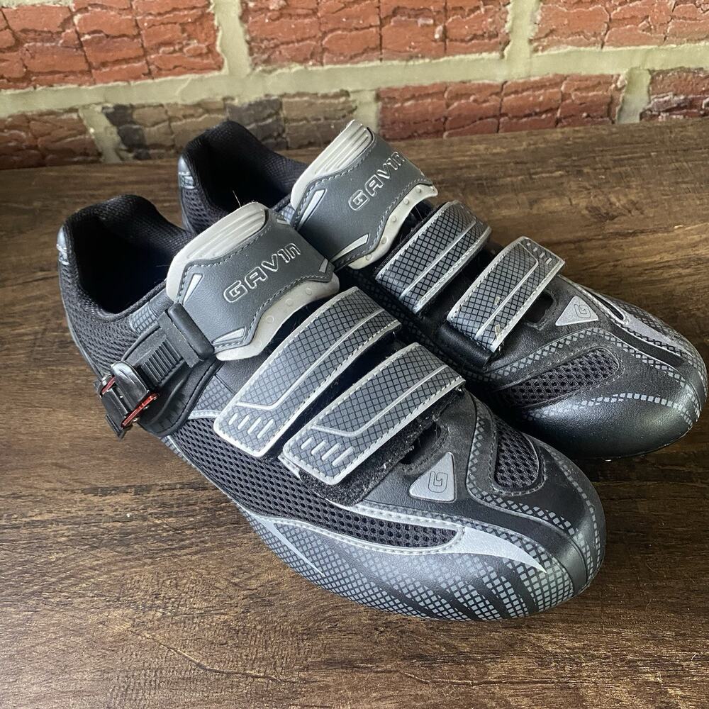 Gavin Cycling Shoes w/Installed Delta Cleats for Clip-In Stationary & Road Bikes